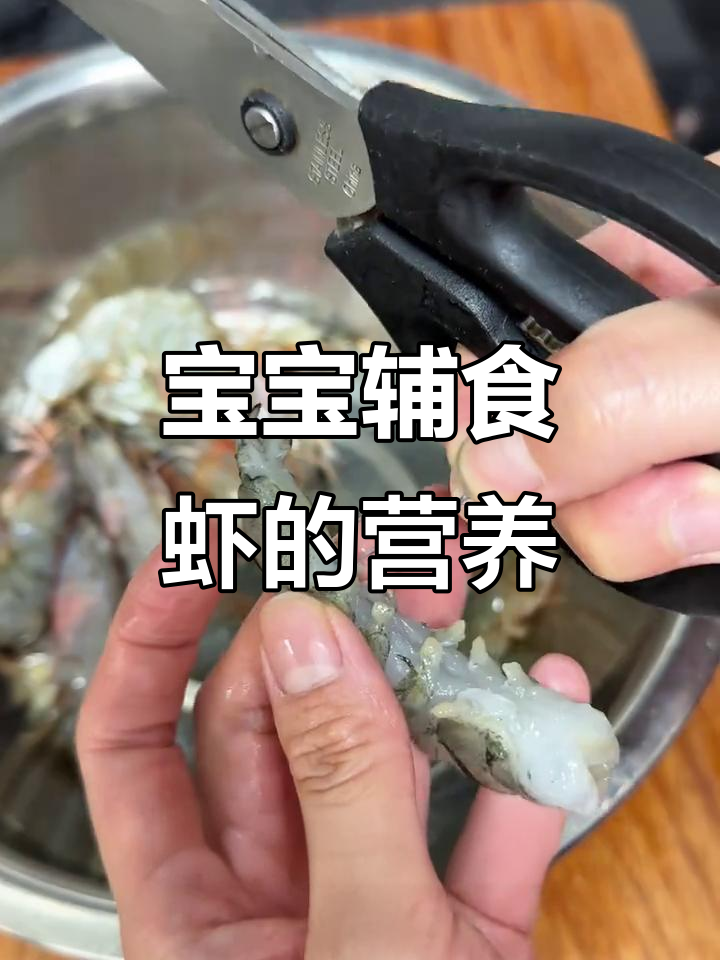 虾肉营养丰富,宝宝一周吃两三次,过敏反应及时停食