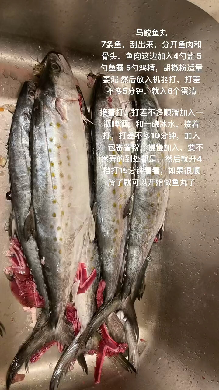 马鲛鱼丸的制作教程