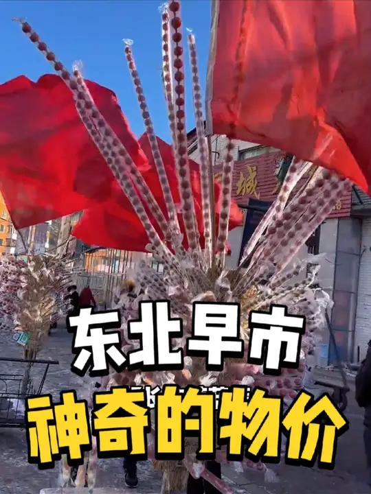 东北早市真的太便宜了,氛围也特别好,南方赚钱北方花 南北差异 南北饮食大不同 东北早市 东