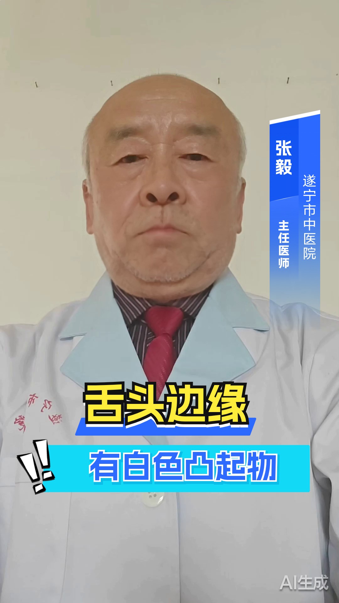 舌头边缘有白色凸起物