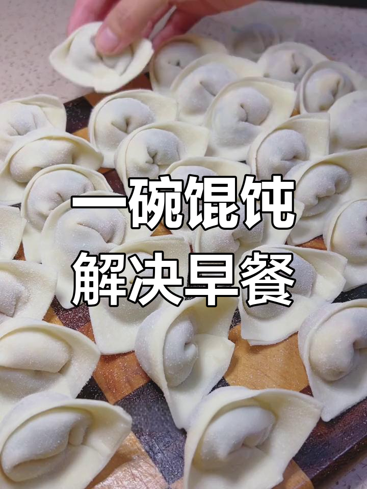 轻松搞定早餐,手工馄饨一次包够