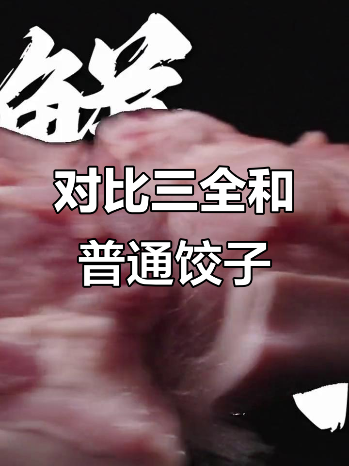 三全水饺品质大揭秘,普通饺子与三全的差距