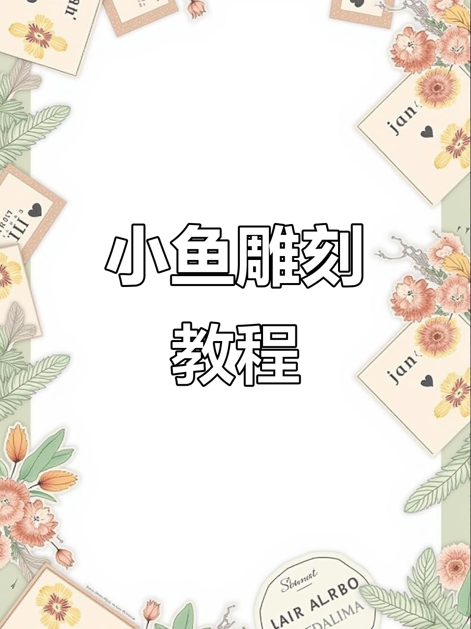 杏核雕刻小鱼,步骤全解!