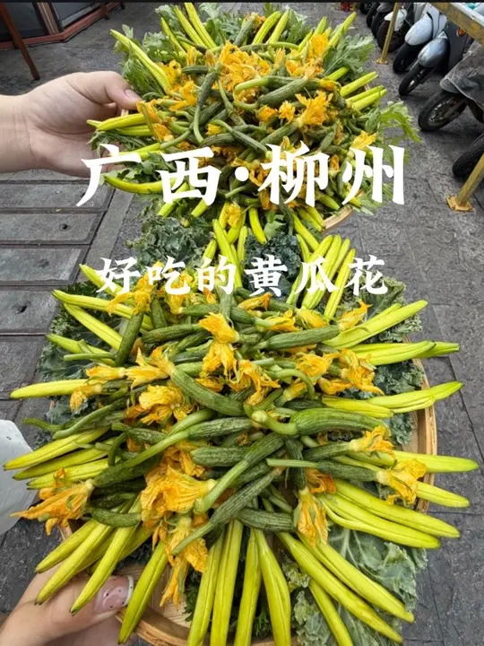 柳州真正好吃的本地牛杂老店！春天的黄瓜花好有当地特色