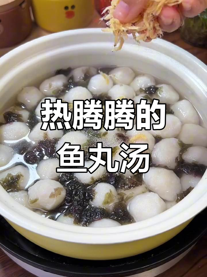冬季暖心鱼丸汤,紫菜虾皮加持鲜美无敌