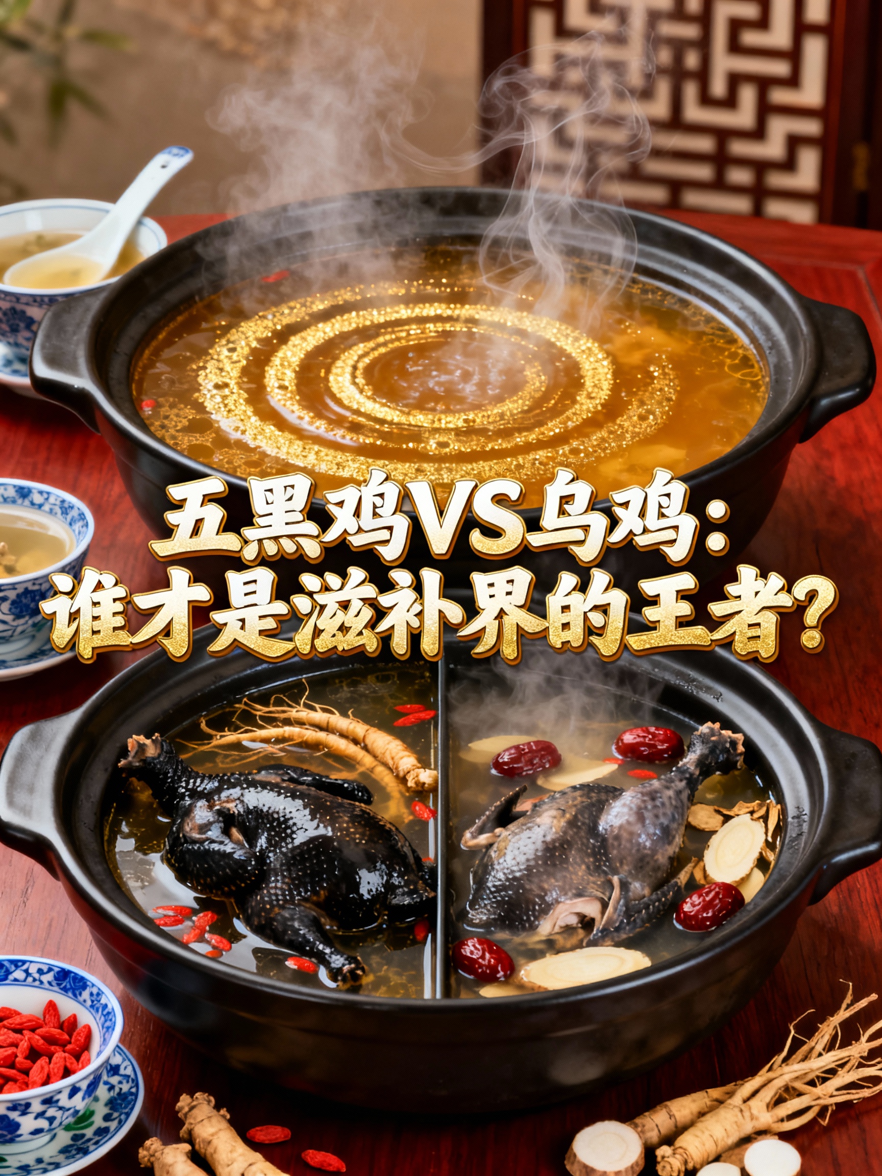 五黑鸡VS乌鸡：谁才是滋补界的王者？