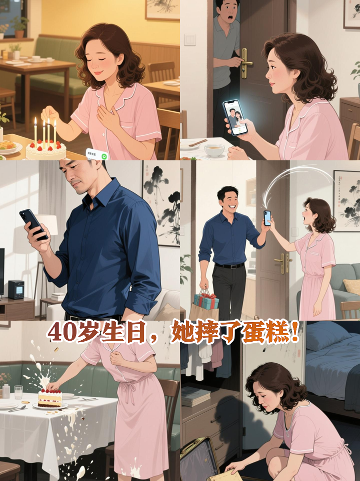 40岁生日被出轨,她摔了蛋糕后重启人生