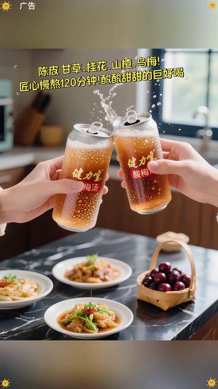 好喝不贵 健力宝 酸梅汤 夏日饮品 口感特别好