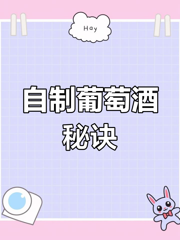 没想到自制葡萄酒如此简单,两天就能享用,香甜可口!