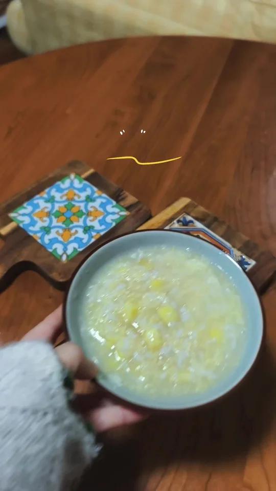 5岁娃之养脾饮食记7—晚餐山药苹果包、梨粥