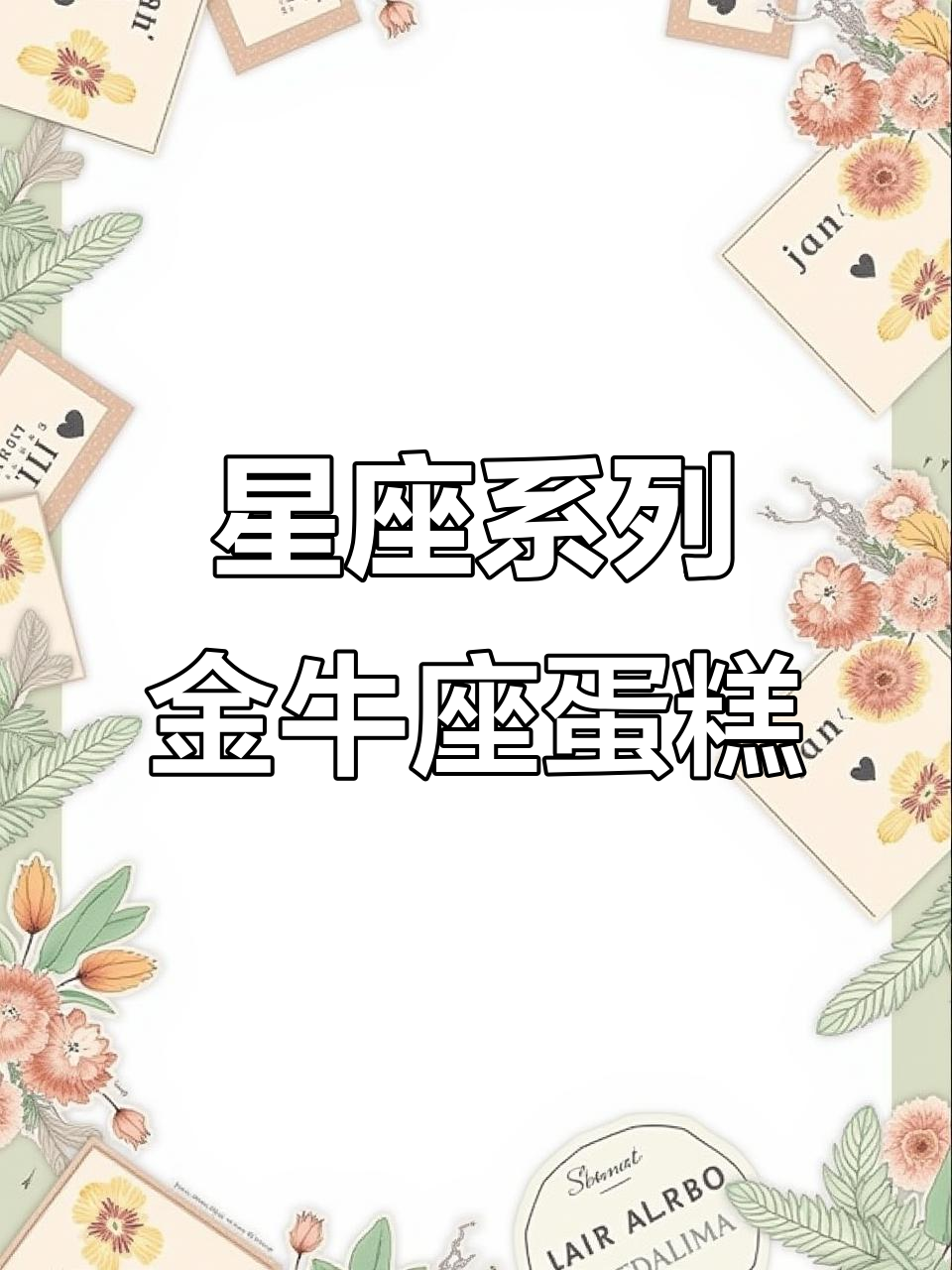 金牛座的蛋糕与星座故事,带你一起探索甜品背后的秘密