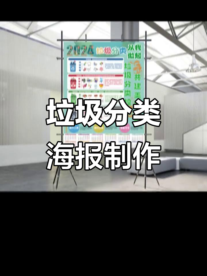 垃圾分类海报设计,环保创意助力宣传