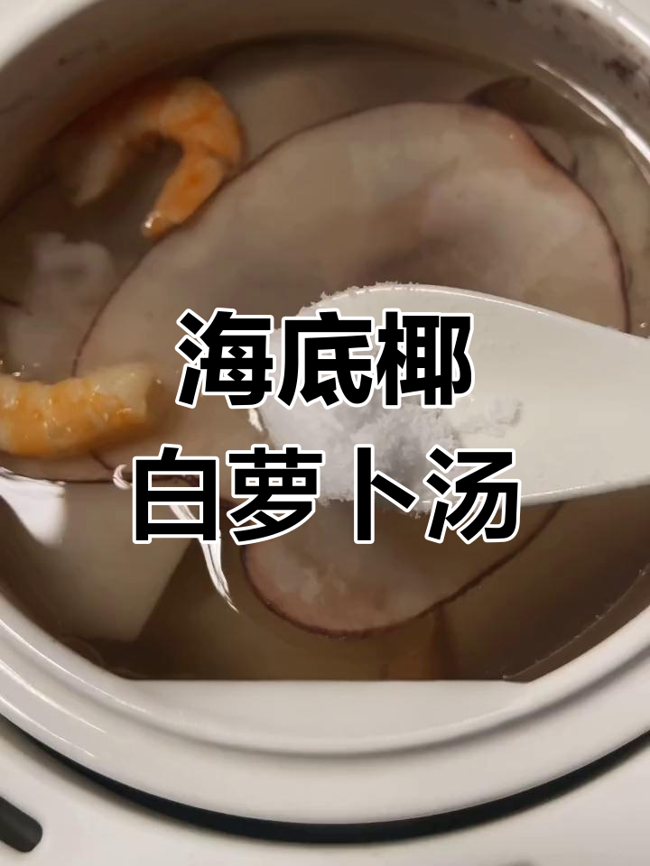 海底椰白萝卜海米汤,润肺又理气
