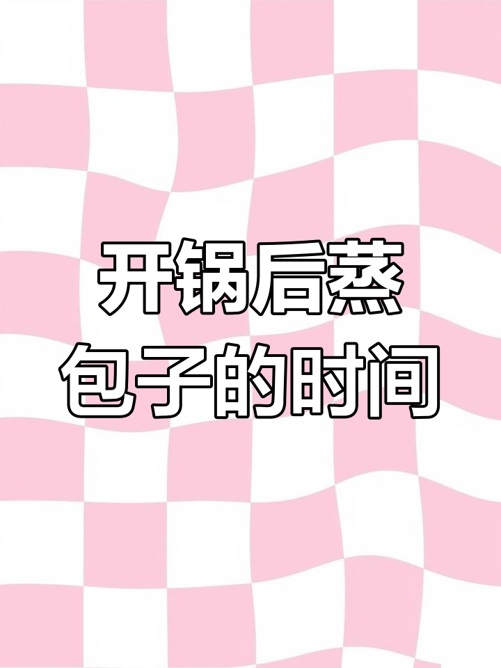 蒸肉包子开锅后要多久才能熟透