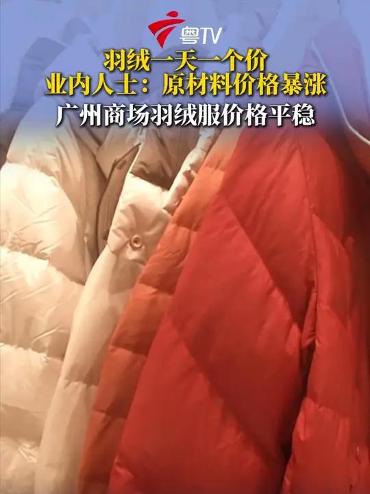 近日,有羽绒市场行业业内人士透露,羽绒一天一个价,最近鸭绒和鹅绒的原料价上涨,可能导致羽绒