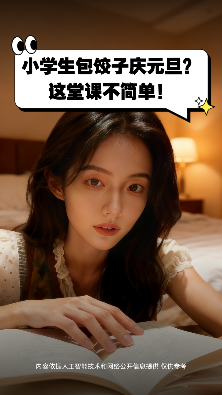 小学生包饺子庆元旦？这堂课不简单！