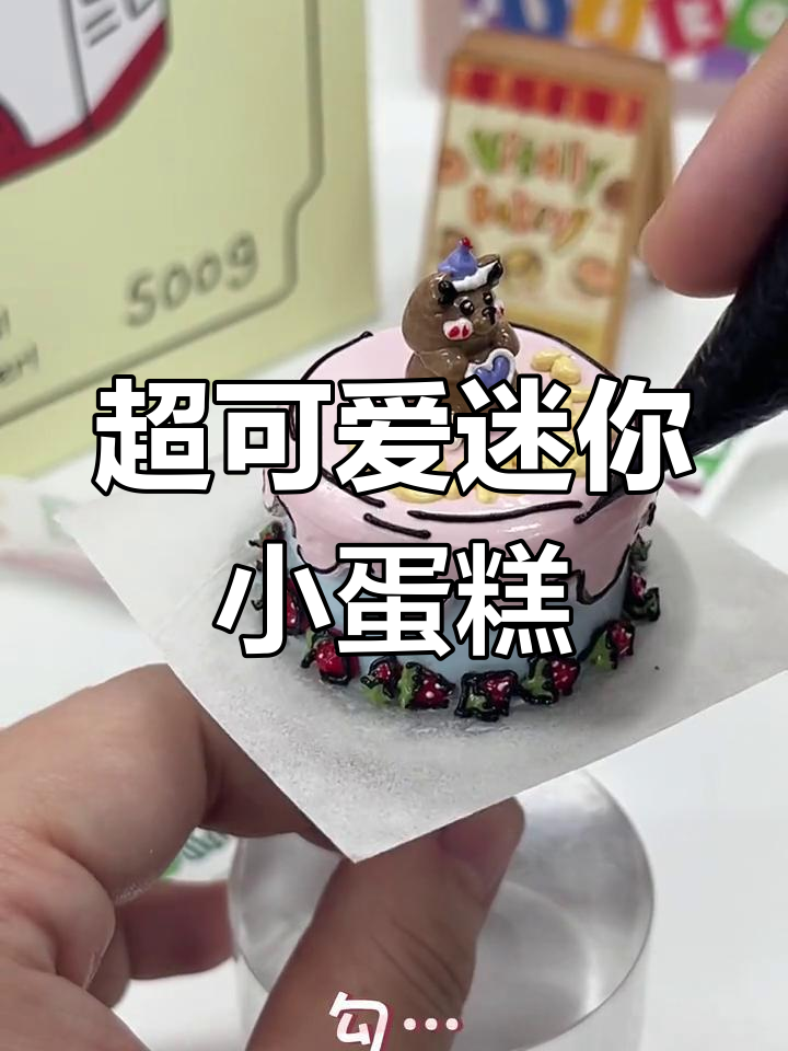 迷你卡通小蛋糕,萌趣兔兔带你一起探索奇妙世界