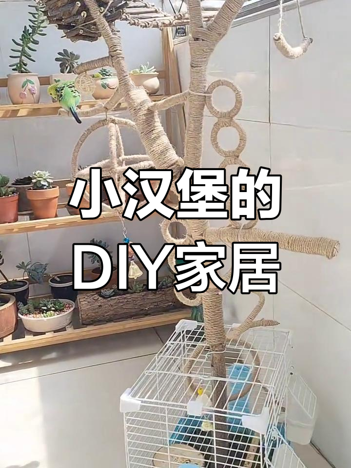 利用废旧材料打造小汉堡的三室一厅,创意十足!