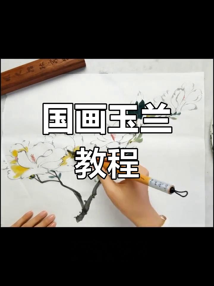 玉兰花国画入门,轻松掌握,适合初学者