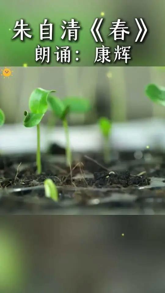 康辉老师朗诵朱自清的《春》朗诵 诵读 康辉 朱自清 春来源:国鲸经典朗诵 