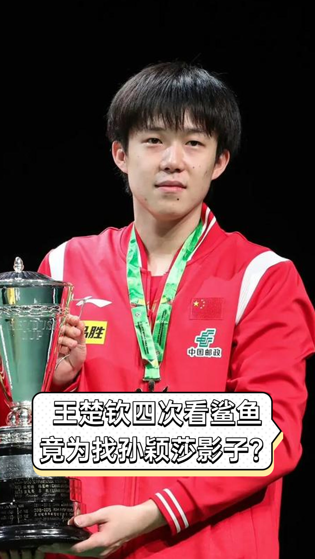 王楚钦四次看鲨鱼,竟为找孙颖莎影子?