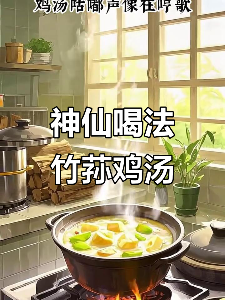 竹荪鸡汤,鲜美如仙境,汤底像在哼歌
