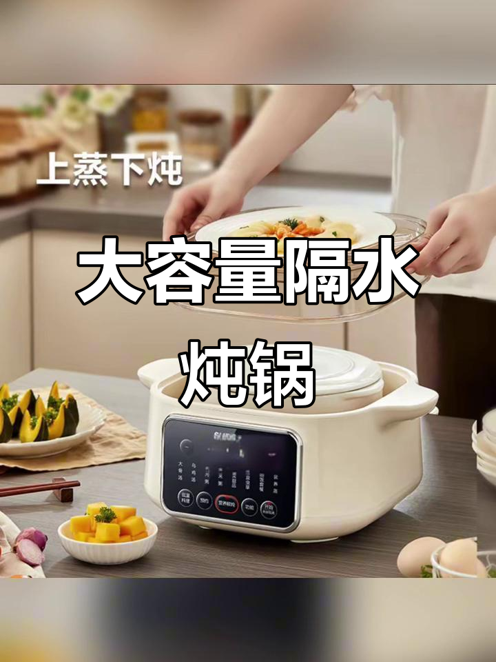 苏泊尔大容量炖锅，智能预约燕窝汤盅，陶瓷内胆更健康