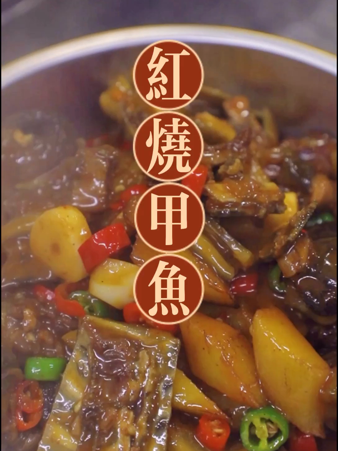 家常做法红烧甲鱼,用料方便简单,简单上手菜