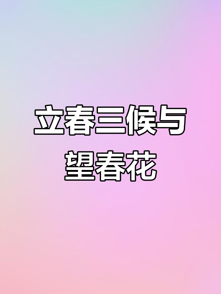 立春三侯：鱼陟负冰，望春花绽放水面