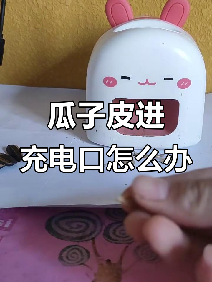 瓜子壳卡住充电口,小心清理别乱丢