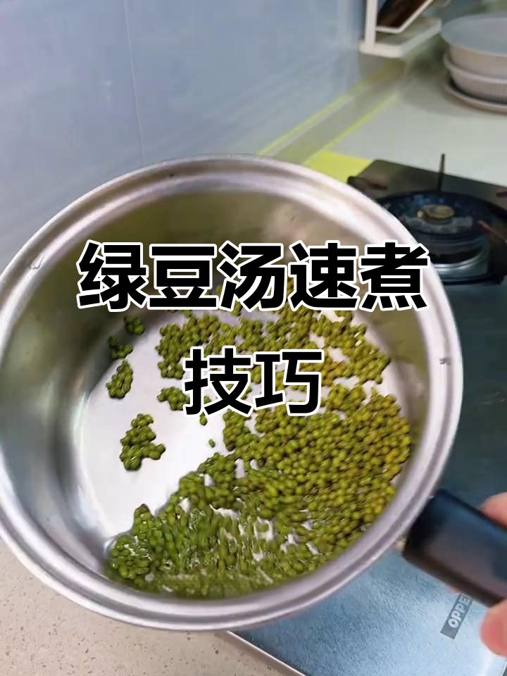 绿豆汤快速煮法,省水又省火,简单快捷!