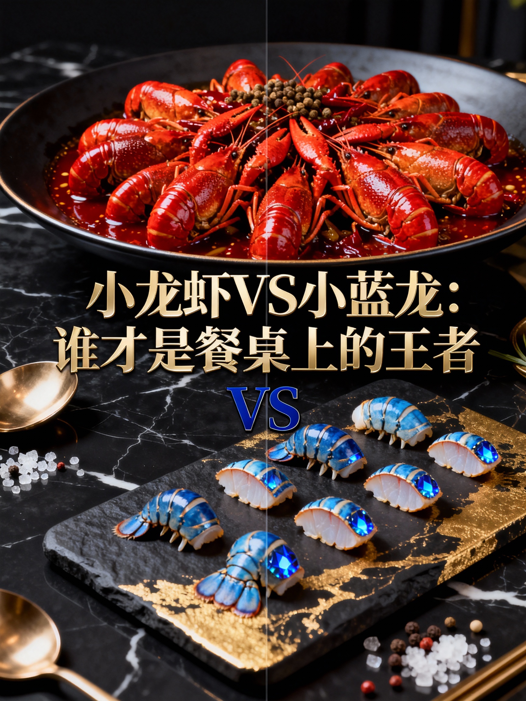 小龙虾VS小蓝龙：谁才是餐桌上的王者