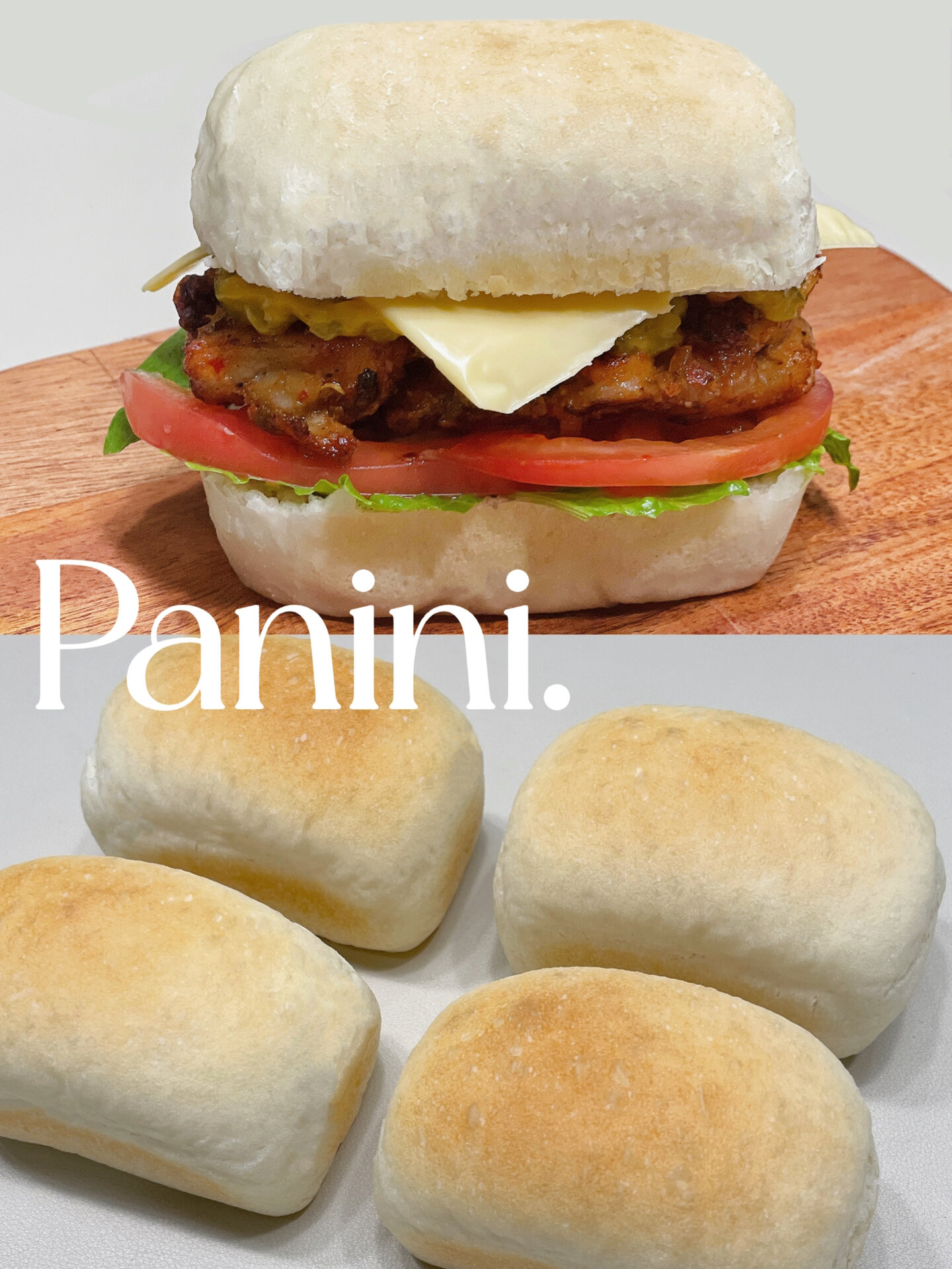 无糖无油帕尼尼面包胚教程早餐必备