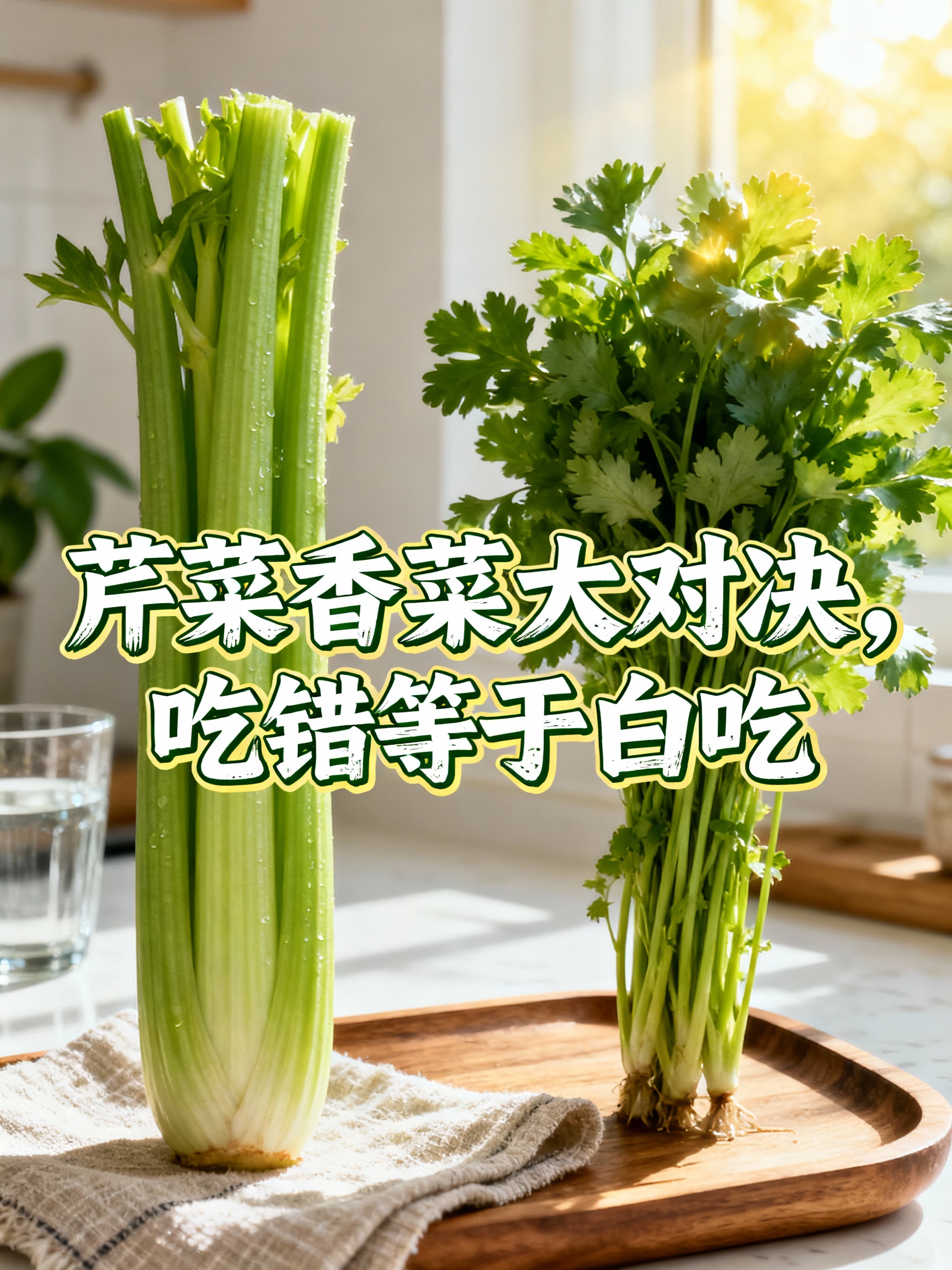 芹菜香菜大对决，吃错等于白吃