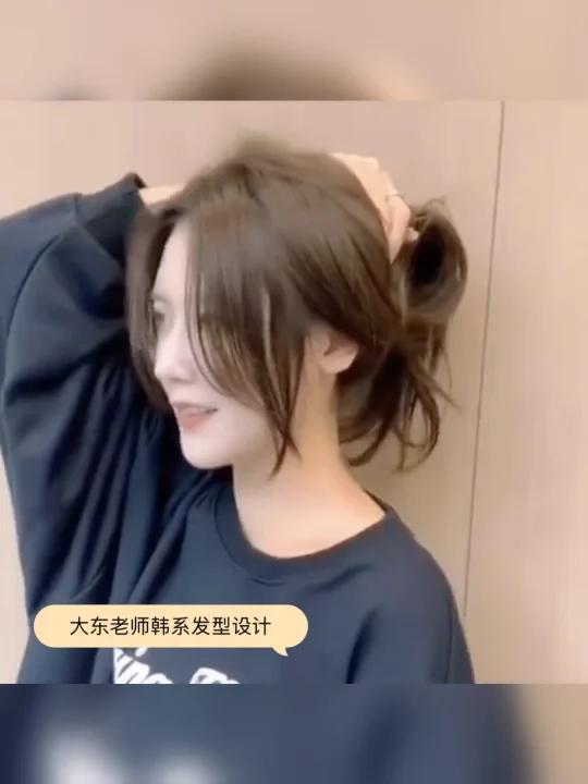 气质女孩必备的韩系锁骨发 扎起来也很好看哟 气垫烫 摩根烫 造型烫 电棒烫 木马卷 蛋卷头