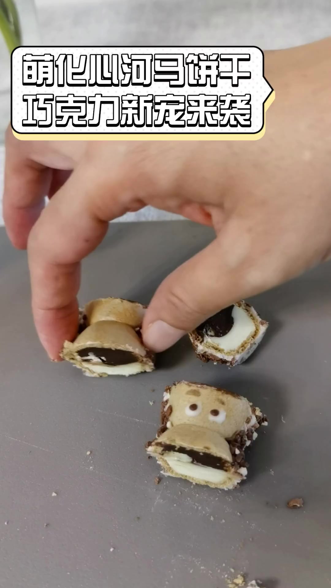 萌化心河马饼干,巧克力新宠来袭