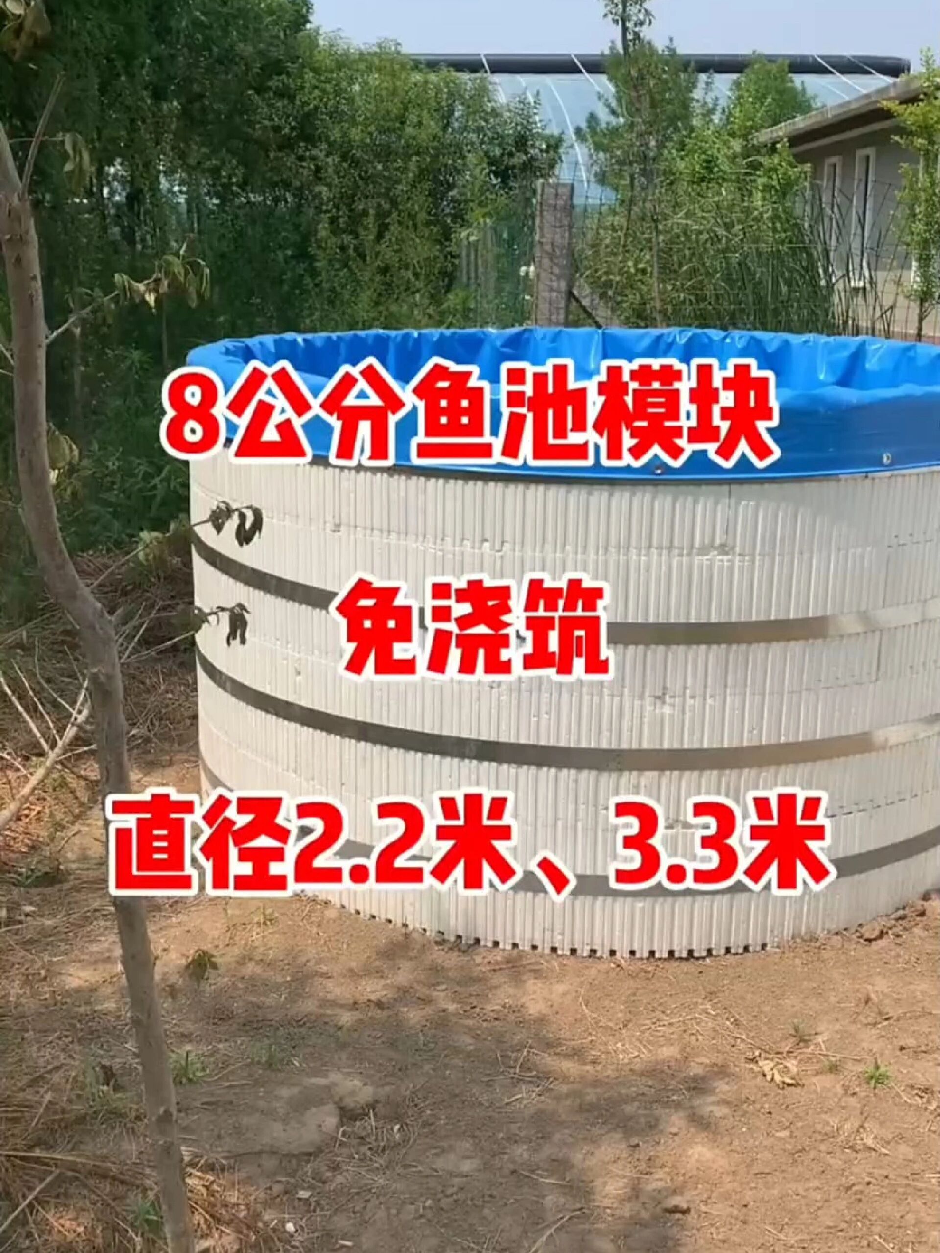 泡沫建保温鱼池