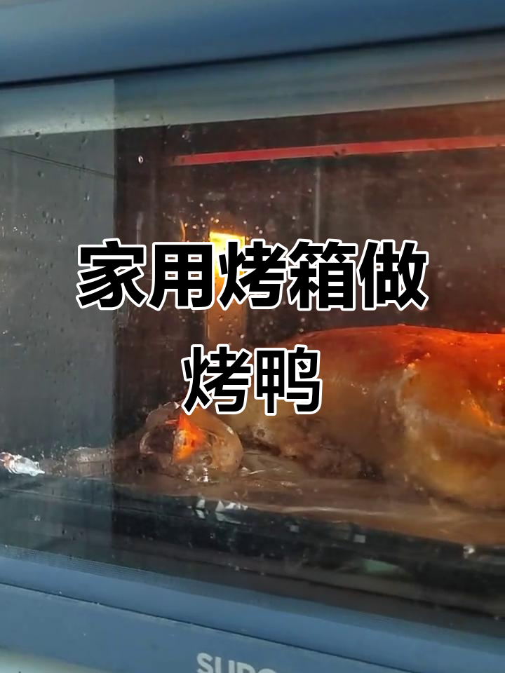 烤箱烤鸭,油滴四溅,香气扑鼻!