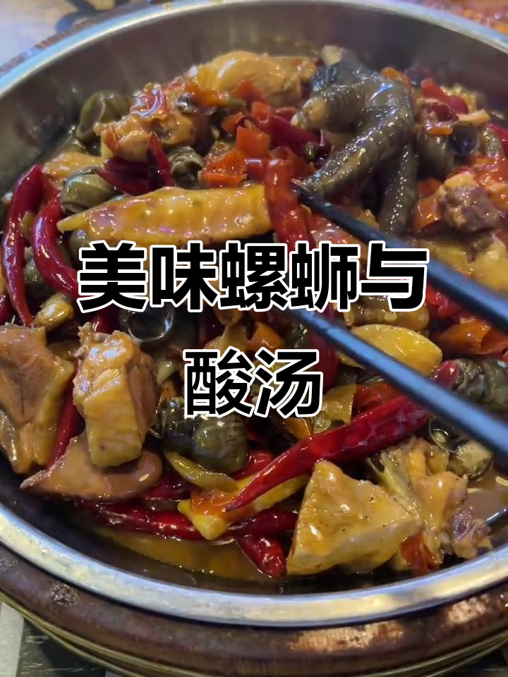 吉安螺丝鸡酸汤鱼,味道绝佳!