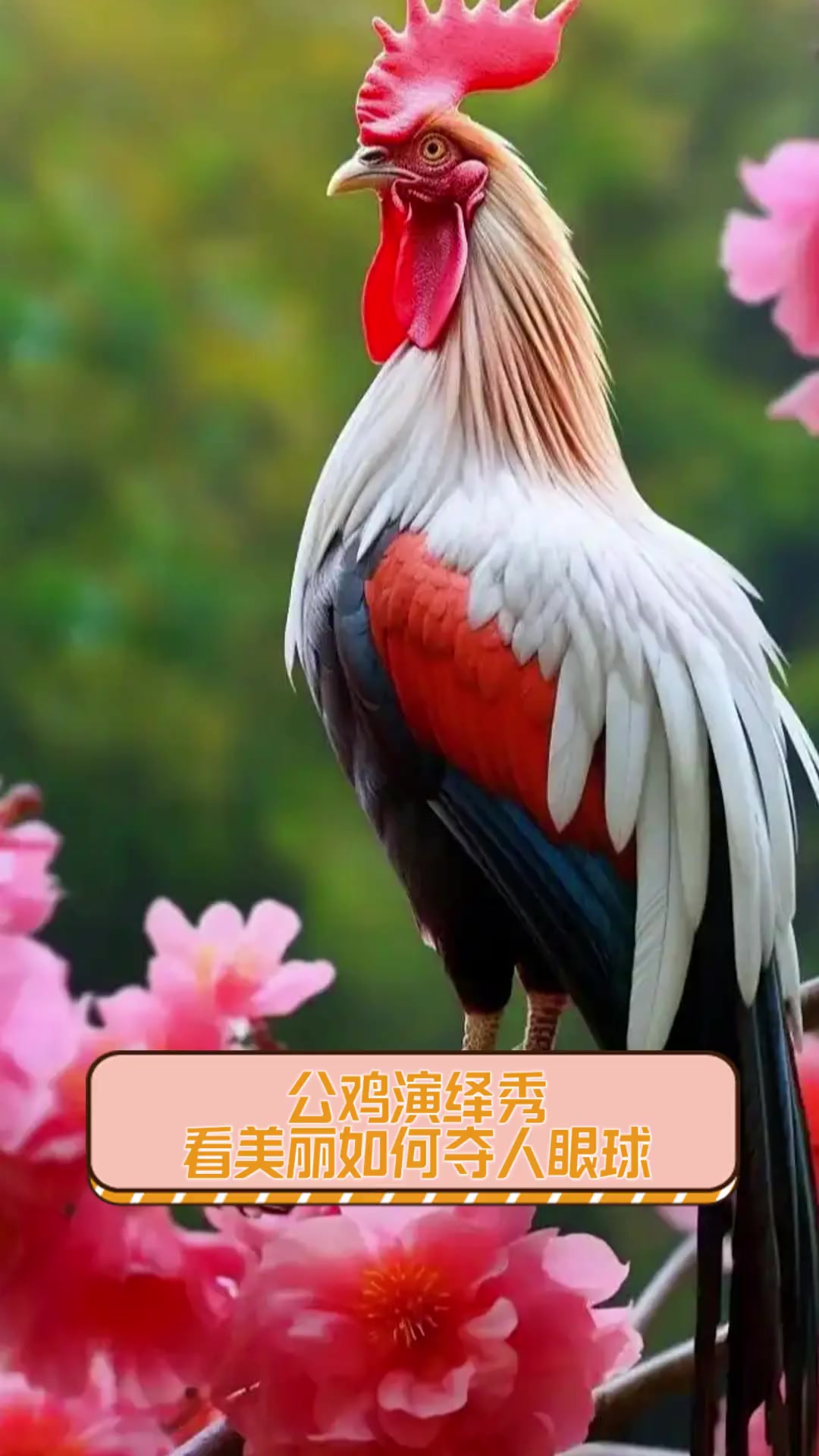 公鸡演绎秀,看美丽如何夺人眼球