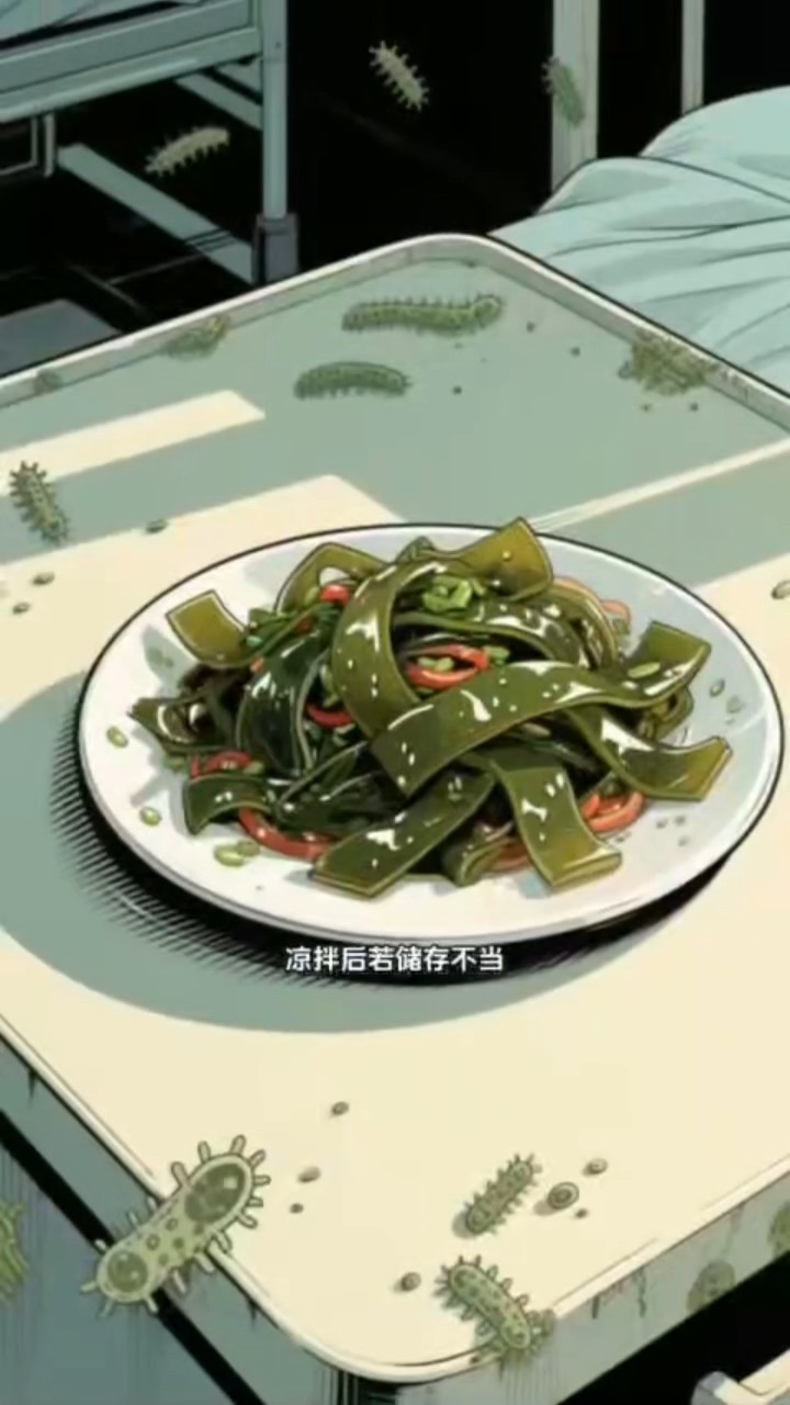 男子吃 “隔夜凉拌海带”两小时后呕吐腹泻,细菌进入肠道