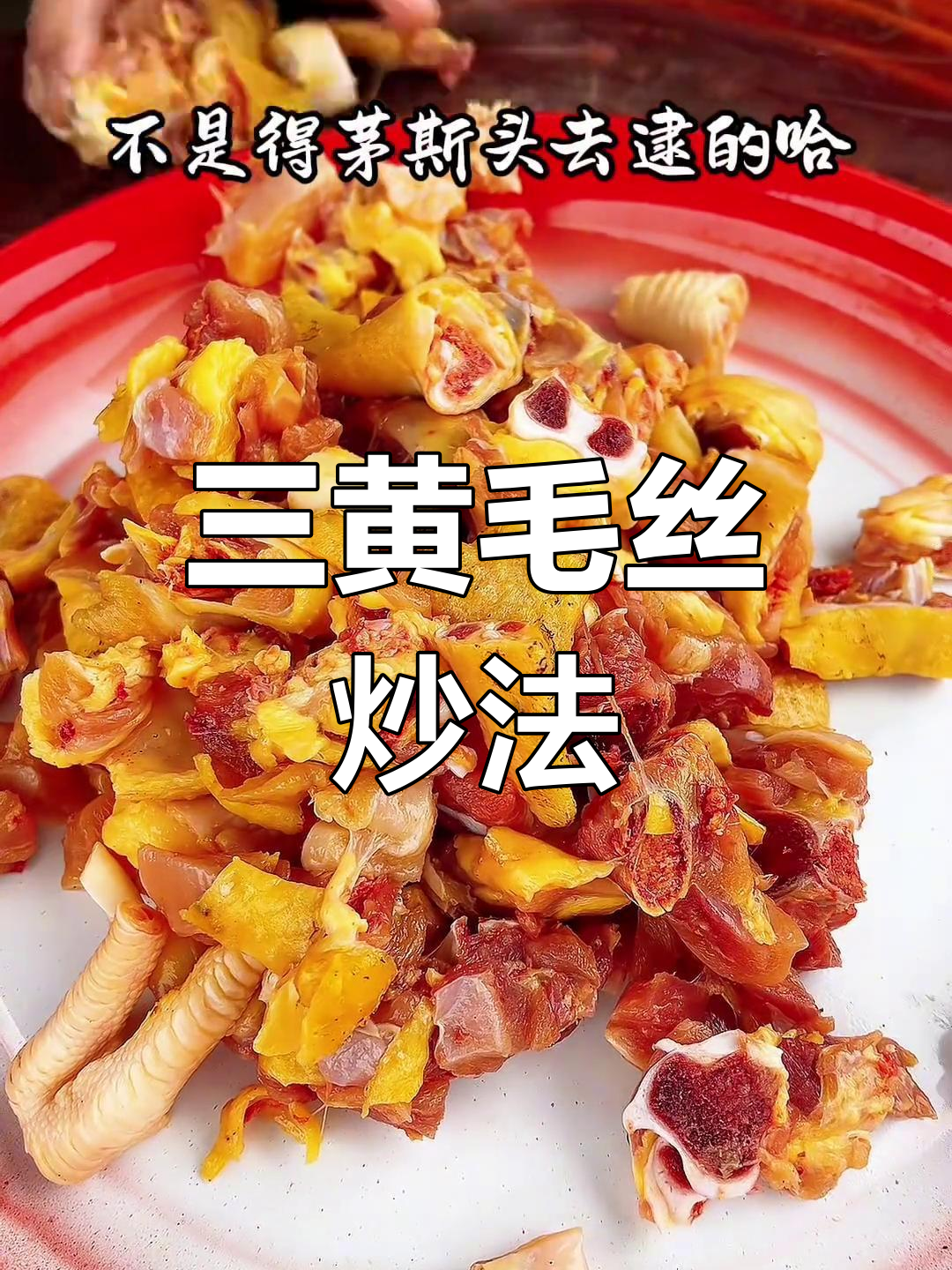 重庆特色茅斯鸡,三黄跑山鸡搭配更美味