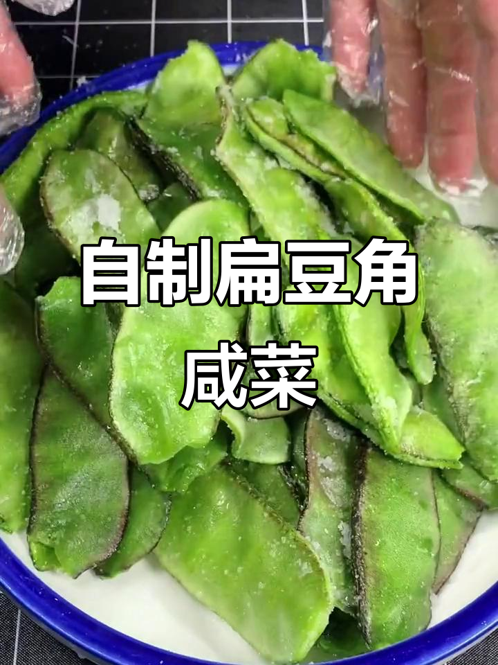 轻松腌制脆嫩扁豆角咸菜,家常味十足