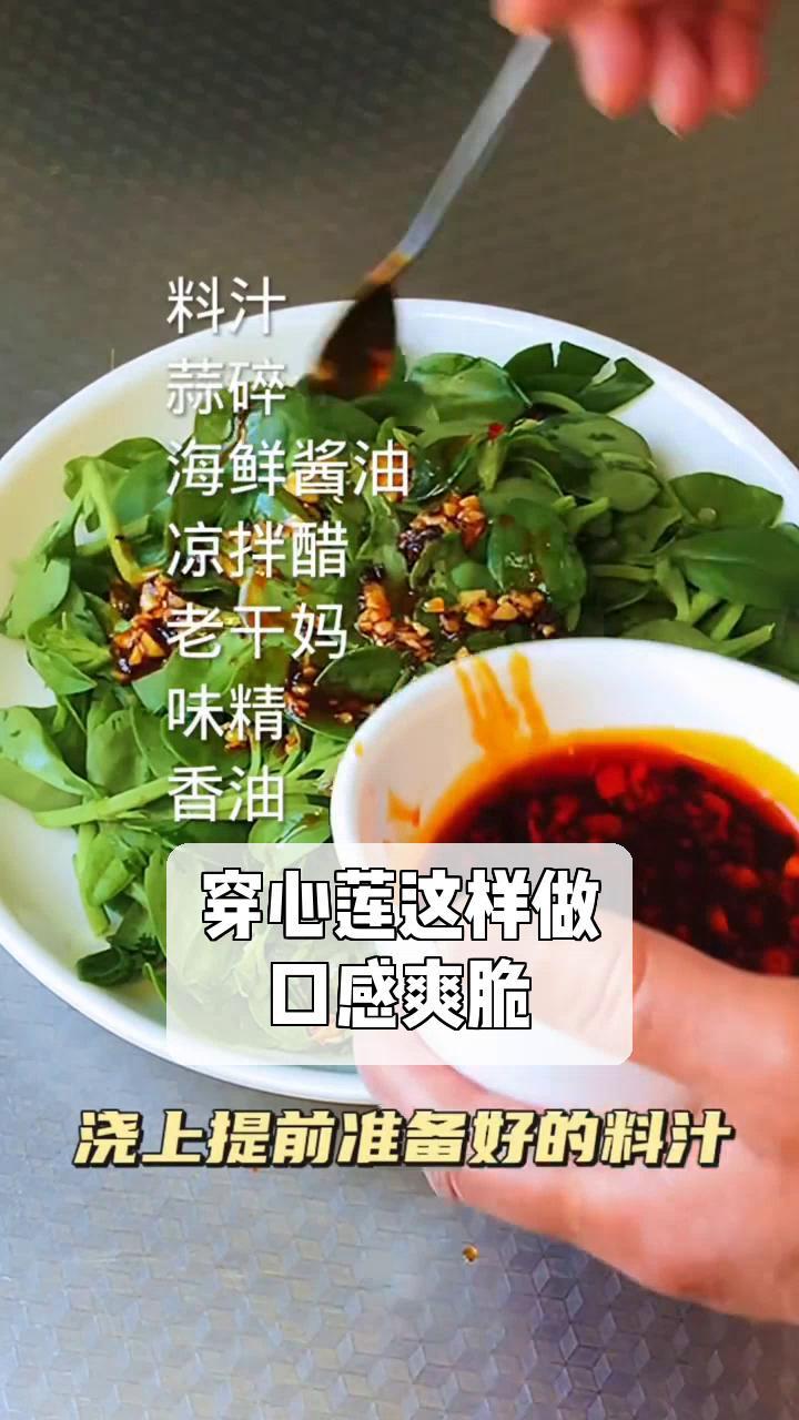 穿心莲这样做,口感爽脆
