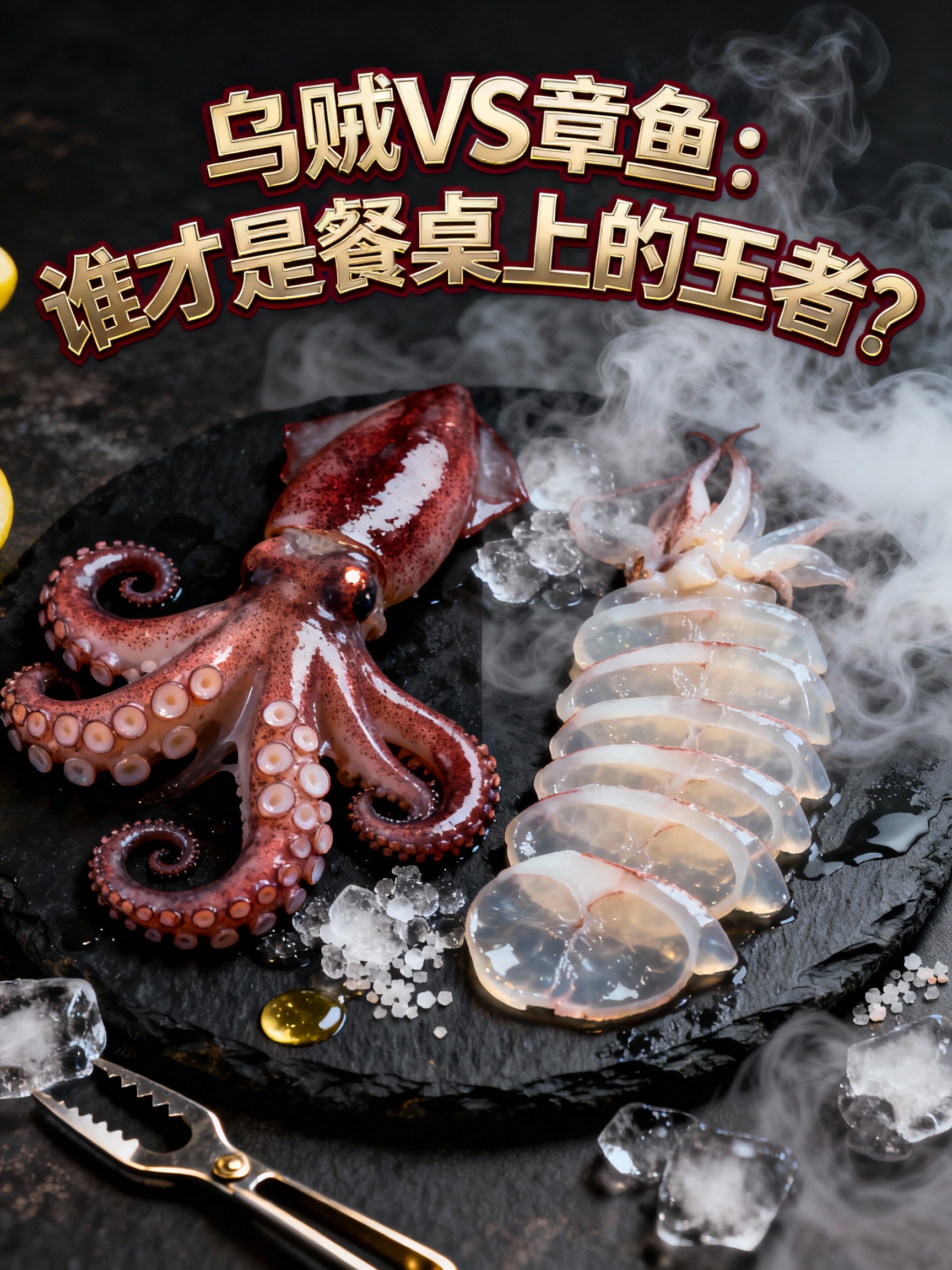 乌贼VS章鱼：谁才是餐桌上的王者？