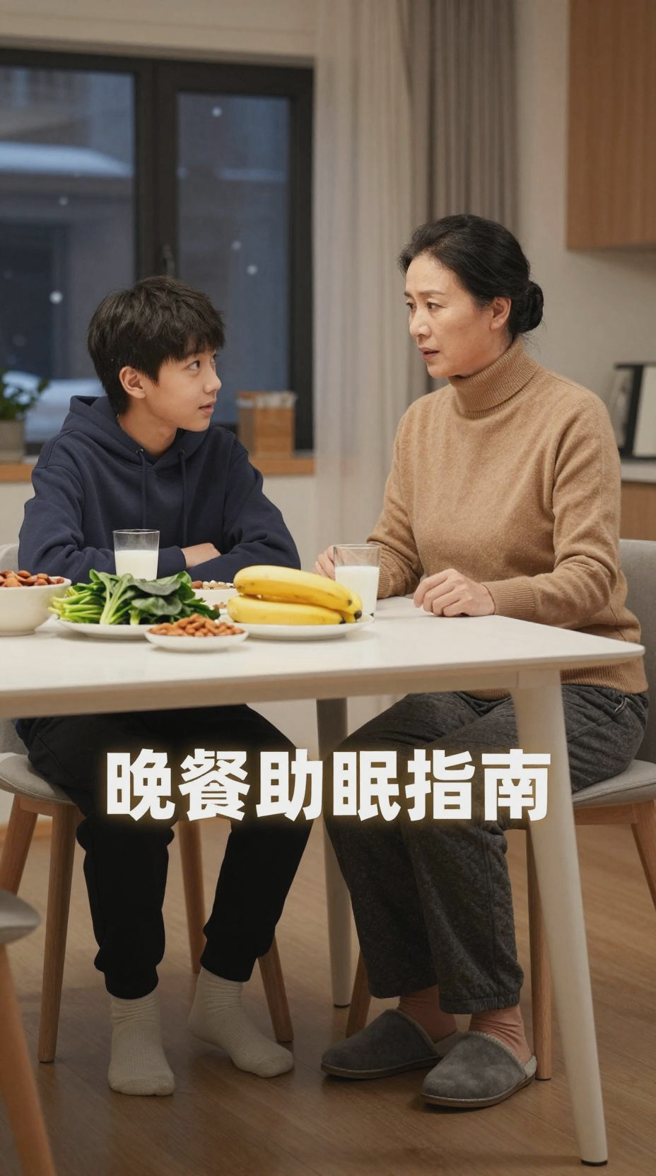 晚餐食材助力青少年睡眠节律