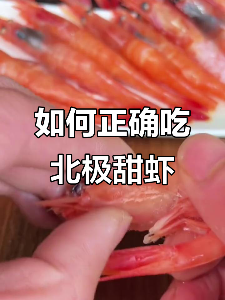 北极甜虾的正确吃法,教你如何解锁最精华的口感