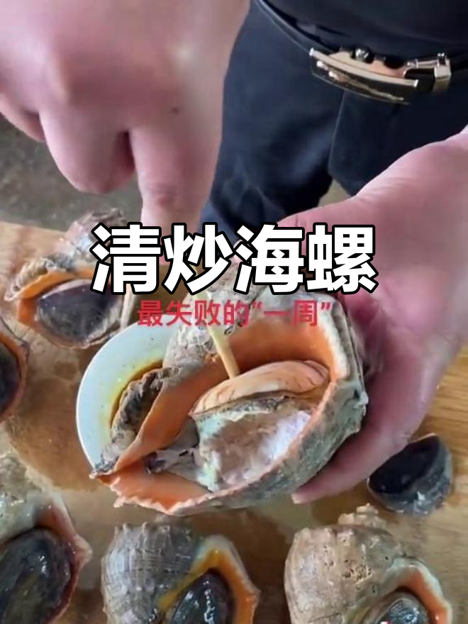 新鲜海螺的完美做法,肉质鲜美