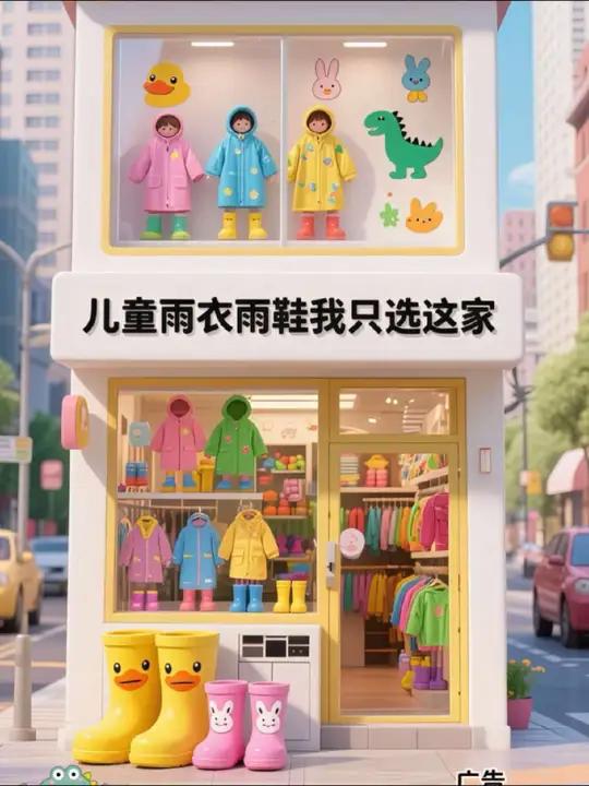 透明材质搭配萌趣小黄鸭图案,可爱直接拉满,萌趣值满分,就像把童趣乐园穿在了身上。全身防水设