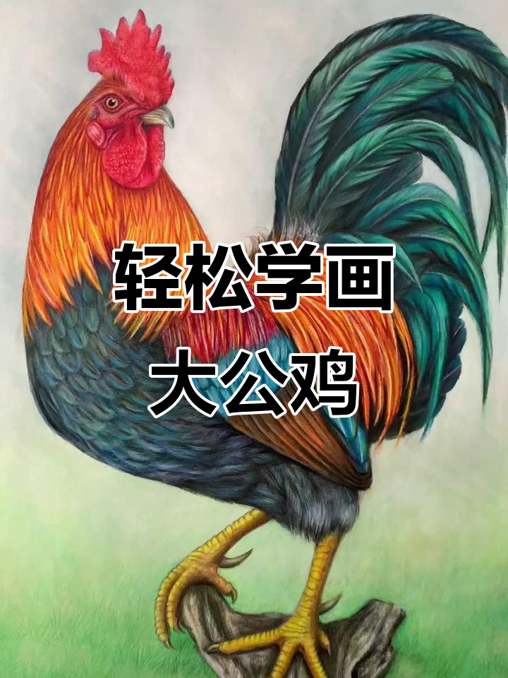 手绘大公鸡,简单又有趣